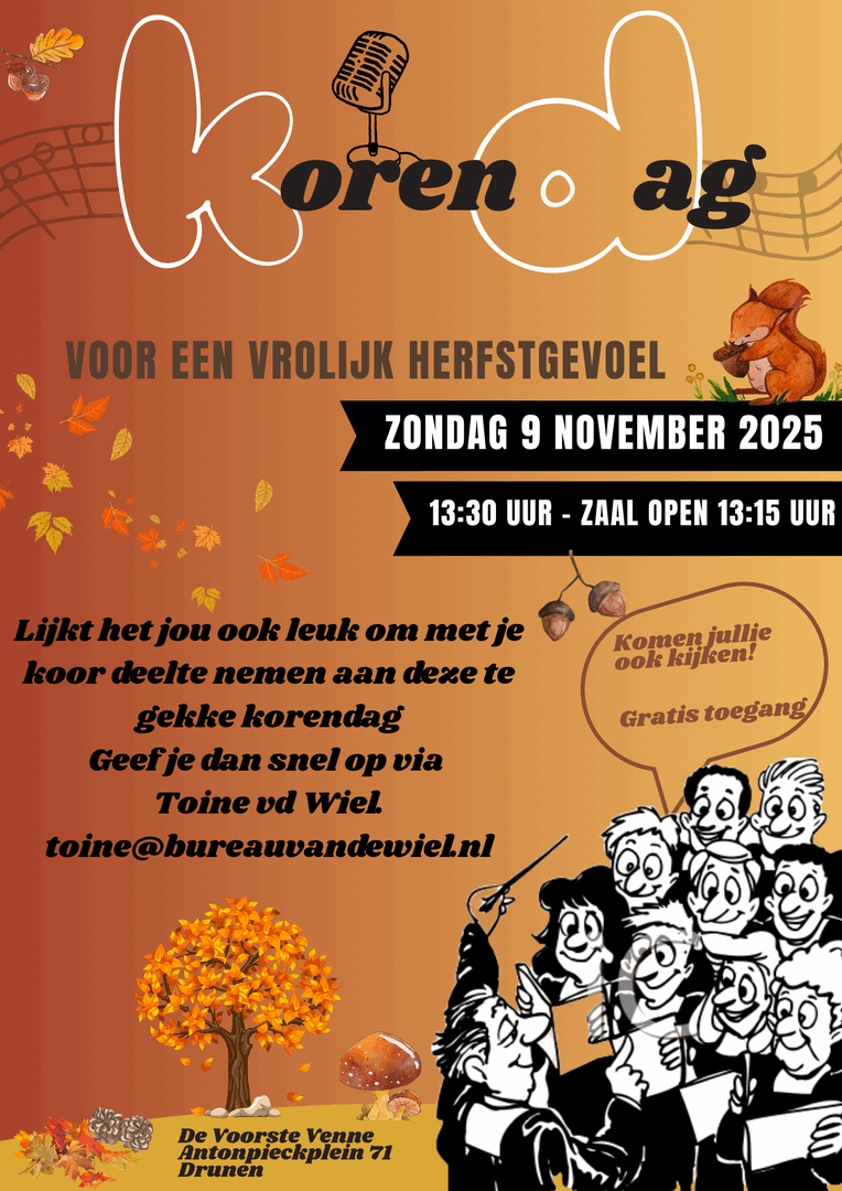 9 november | Voor een vrolijk herfstgevoel