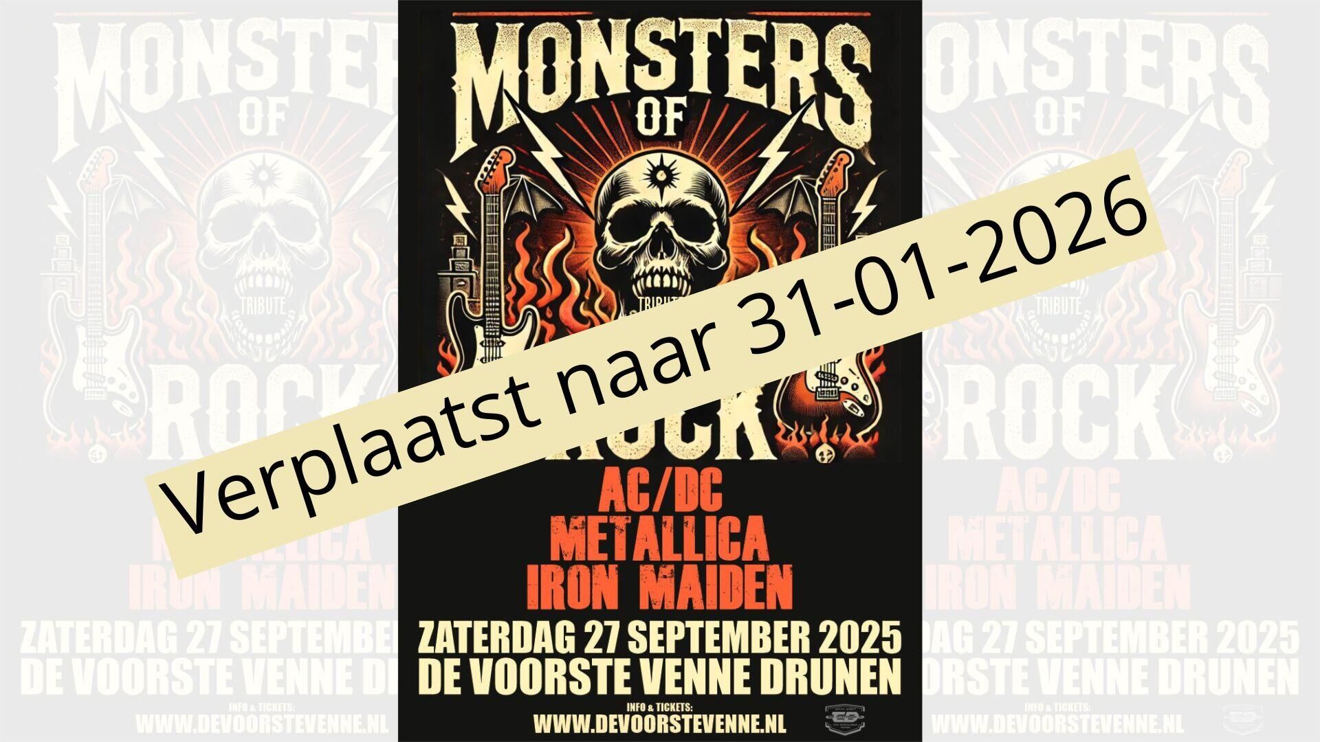 Monsters of Rock Verplaatst