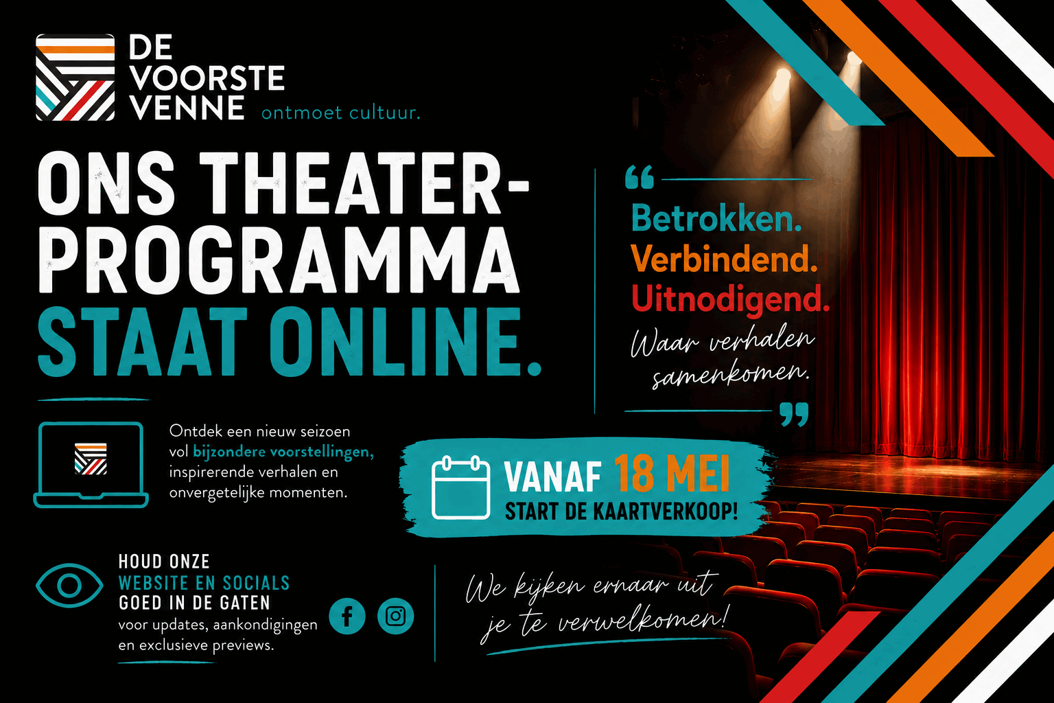 Ons theaterprogramma staat online